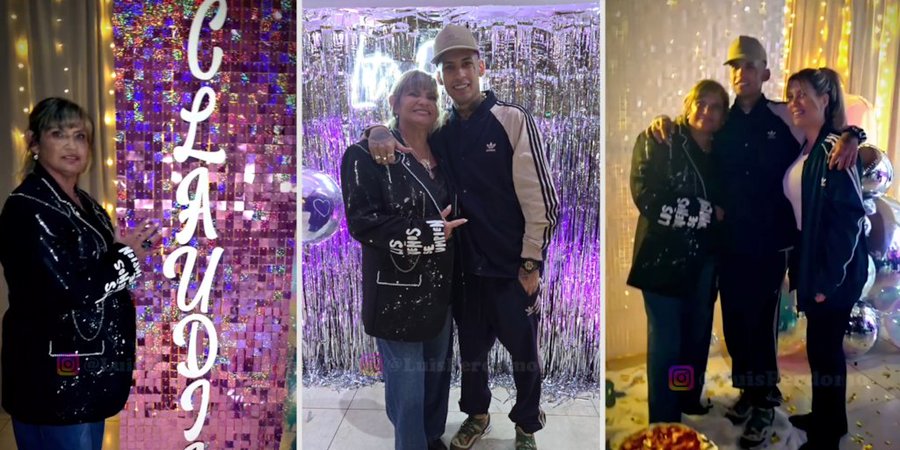 Así fue el cumpleaños de la madre de L-Gante: cumbia, papel plateado y el gesto de Wanda Nara