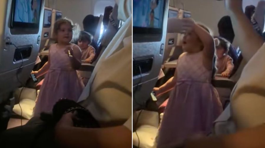 Escándalo en el avión: una nena aprovechó que su mamá dormía y “apuñaló” a una pasajera con un tenedor