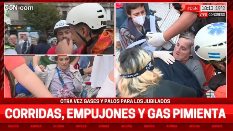 Bullrich mandó a reprimir otra vez a los jubilados y la Policía dejó 5 heridos