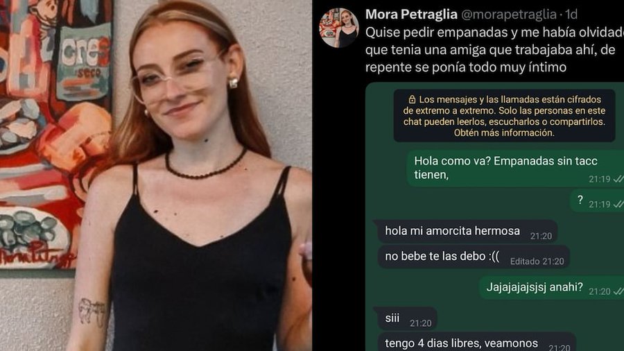 Una joven pidió empanadas por WhatsApp y la respuesta que recibió la descolocó: “Se ponía todo muy íntimo”