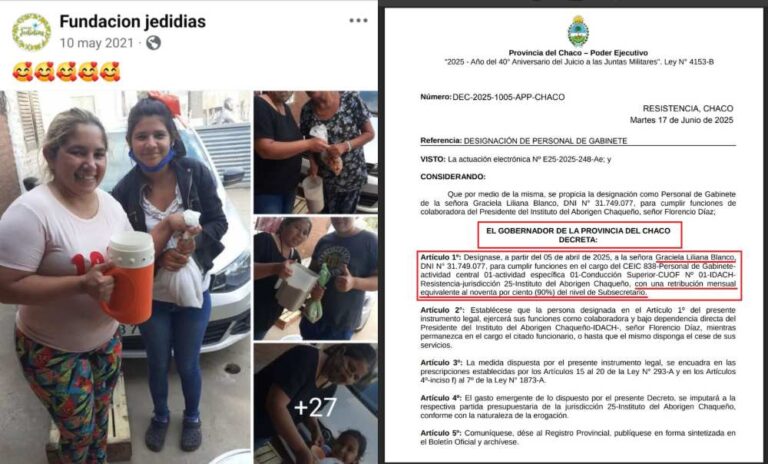 CHACO: Leandro Zdero le dio una contrato de Gabinete a un piquetera