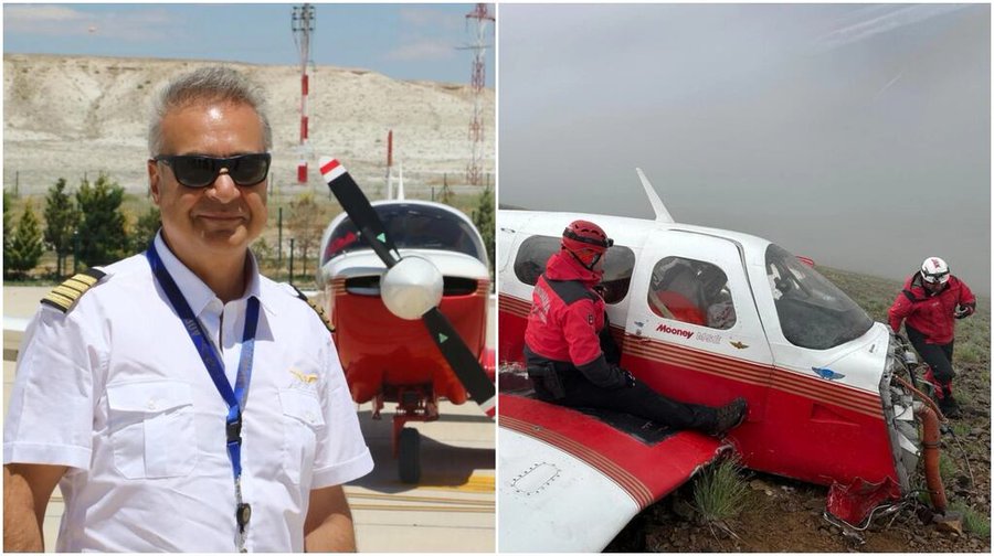 Tragedia en Turquía: un piloto murió al estrellarse en el primer día de su intento de dar la vuelta al mundo