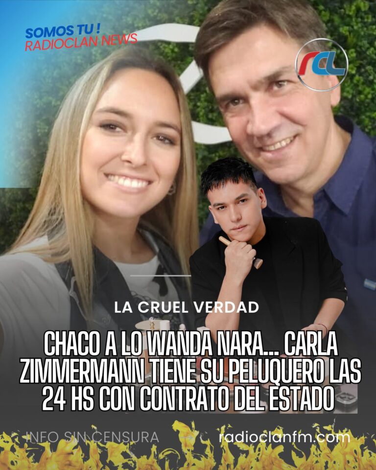 a lo Wanda Nara_ Carla Zimmermann tiene su peluquero las 24 hs con contrato del estado