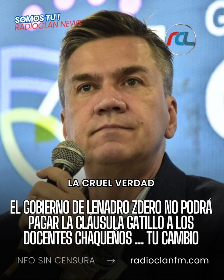 El Gobierno de Leandro Zdero no podrá pagar la cláusula gatillo a los docentes chaqueños