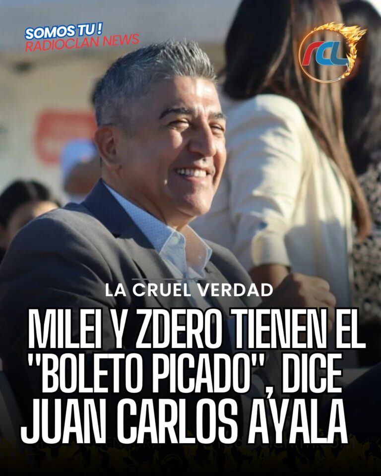 Ayala cuestionó con dureza al gobierno nacional: “Milei ya tiene el boleto picado”