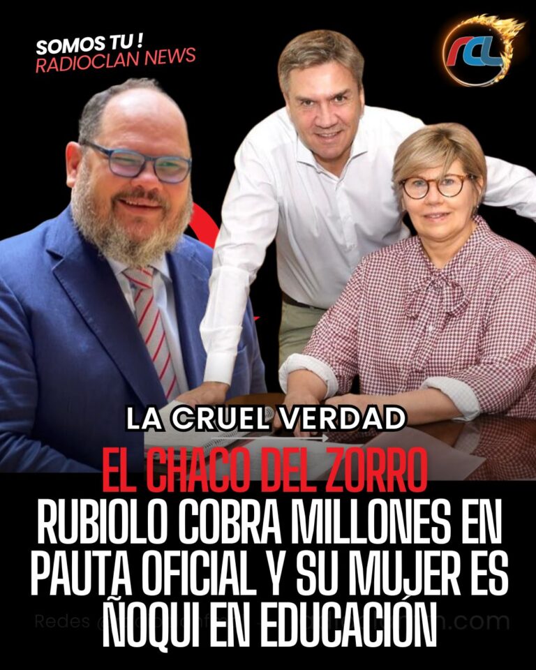 La doble vara del gobierno de Zdero: Rubiolo cobra millones y su mujer es ñoqui del Ministerio de Educación