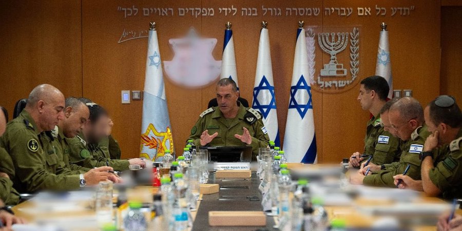 El jefe de Ejército israelí se reunió con altos mandos para planear la expansión de las operaciones en Gaza