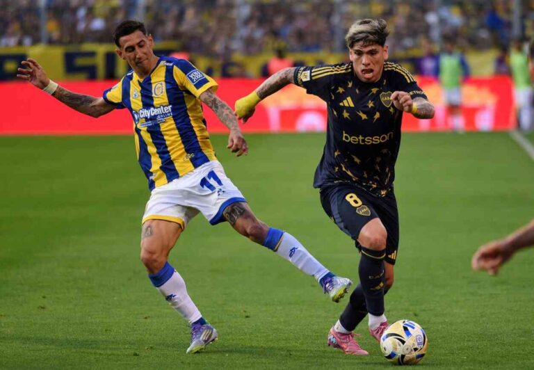 Boca Juniors y Rosario Central empataron 1 a 1 en Arroyito por el Torneo Clausura