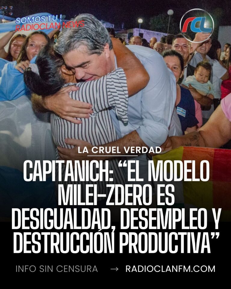 Capitanich: “El modelo Milei-Zdero es desigualdad, desempleo y destrucción productiva”