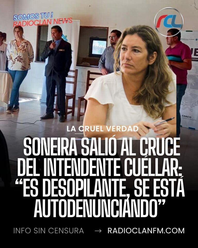 Soneira salió al cruce Cuéllar: “Es desopilante, se está autodenunciando”