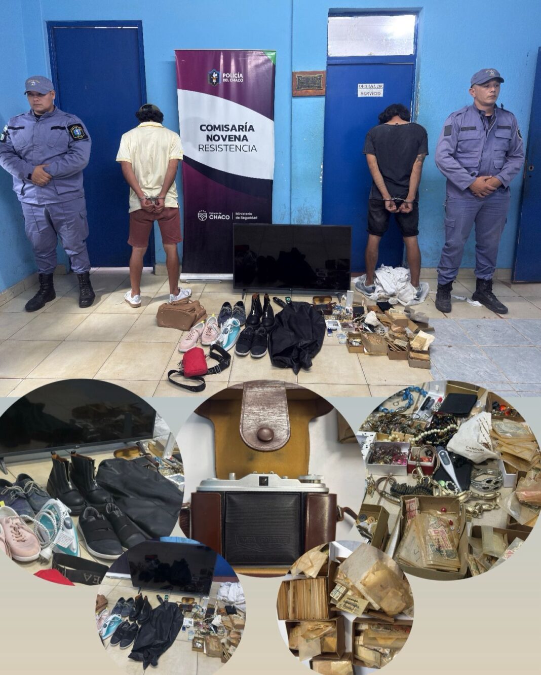 Buscan a los dueños de pertenencias incautadas a dos hombres