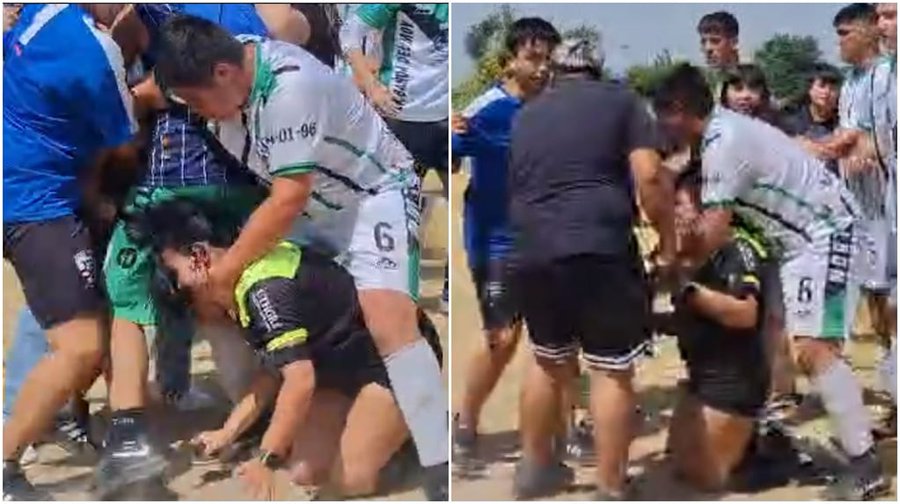 Video: salvaje agresión a una joven árbitra en un partido de fútbol amateur en Bahía Blanca
