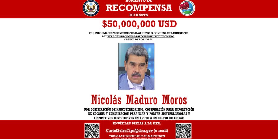 Las acusaciones vinculadas con el narcotráfico que pesan sobre Nicolás Maduro en Estados Unidos