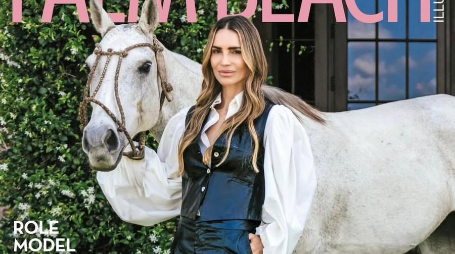 María Vázquez posó para la tapa de Palm Beach Illustrated: “La glamorosa matriarca del clan Cambiaso”
