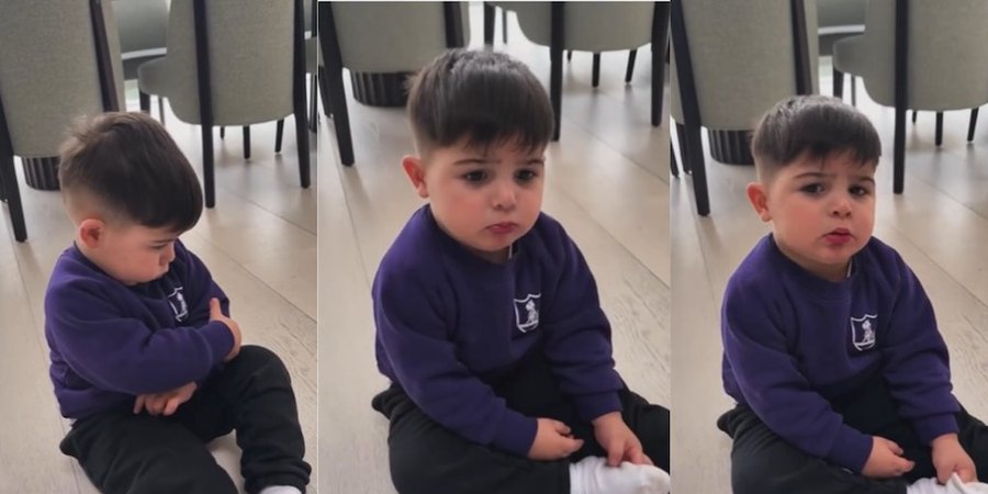 Valentina Cervantes compartió la reacción de BenjamĆn tras un berrinche y enterneció a sus seguidores