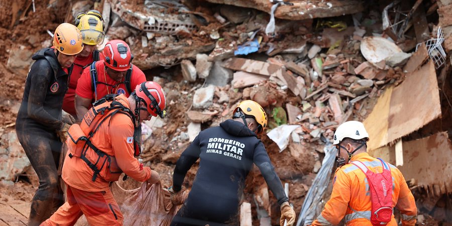 Tragedia en el sureste de Brasil: ascienden a 36 las muertes por las lluvias torrenciales en Minas Gerais