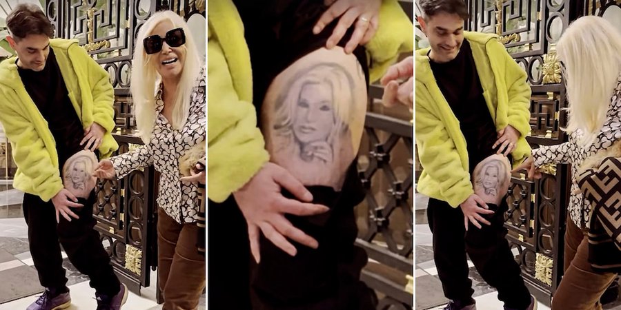 El sorpresivo encuentro de Susana GimĆ©nez con un fan que se tatuó su rostro en la pierna: āEs una genialidadā