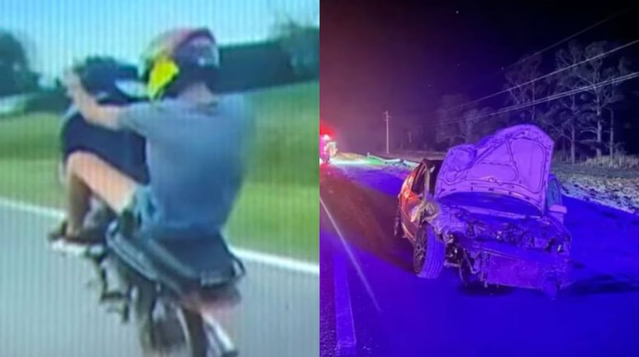 Video: lo imputaron por la muerte de una familia en un choque y subió un video haciendo “wheelie” en la ruta