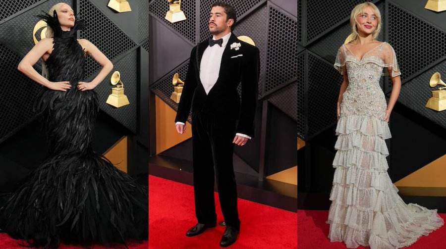 De Lady Gaga a Bad Bunny, los looks en la alfombra roja de los Grammys