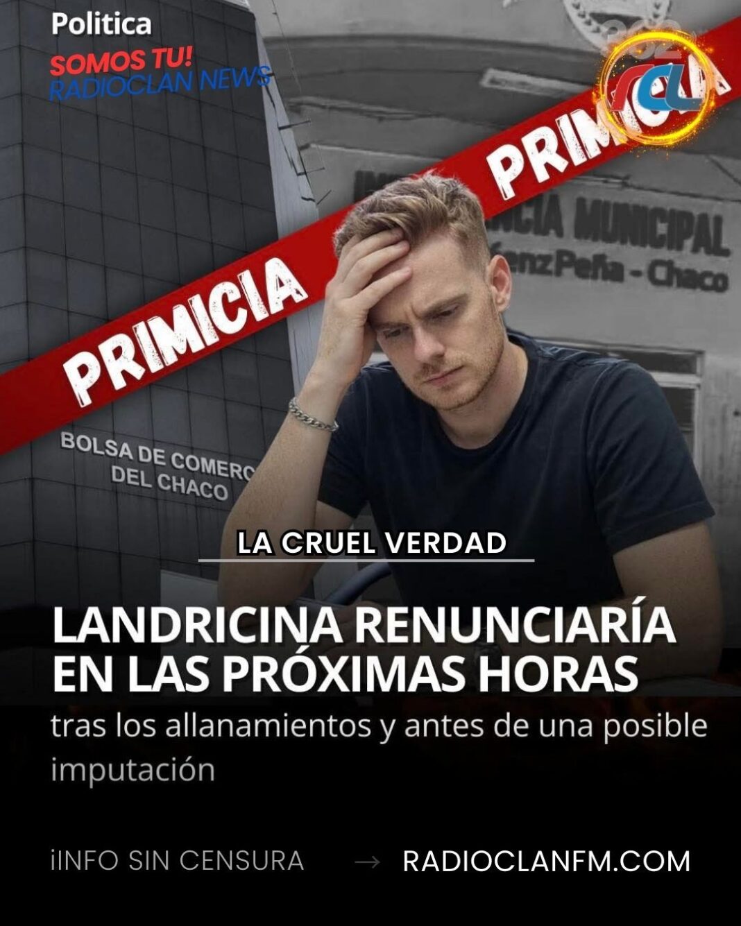 Landricina renunciaría en las próximas horas tras los allanamientos y antes de una posible imputación