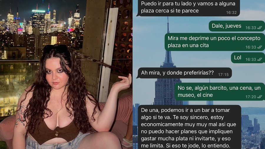 La invitó a una plaza, ella le dijo que ese plan “la deprime” y él no dudó: “Nos encontramos”