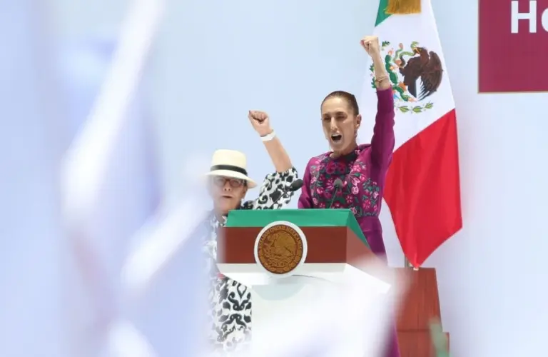 Claudia durante su rendición de cuentas: “Quizá estamos viendo a EU.UU. usar a nuestro país para sus elecciones en 2026”