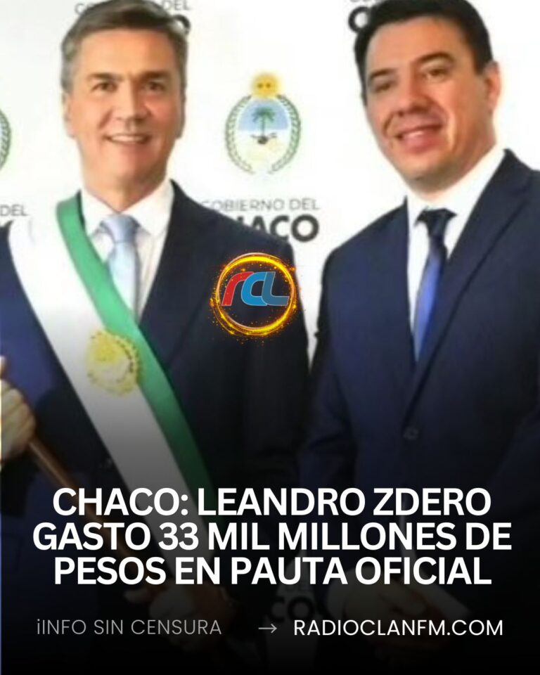 CHACO: Leandro Zdero gasto 33 mil millones de pesos en pauta oficial