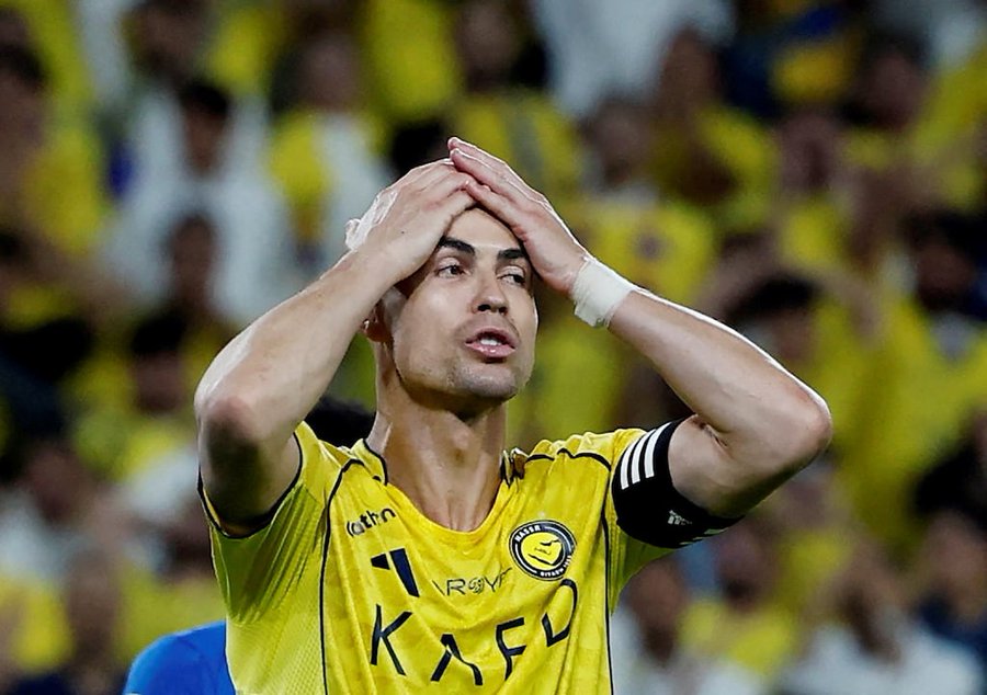 La reacción de Cristiano Ronaldo tras el grosero error del arquero que le impidió ser campeón en Arabia Saudita