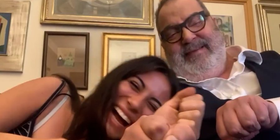 Lola Lanata recordó a su papá Jorge con un video inédito a tres meses de su partida